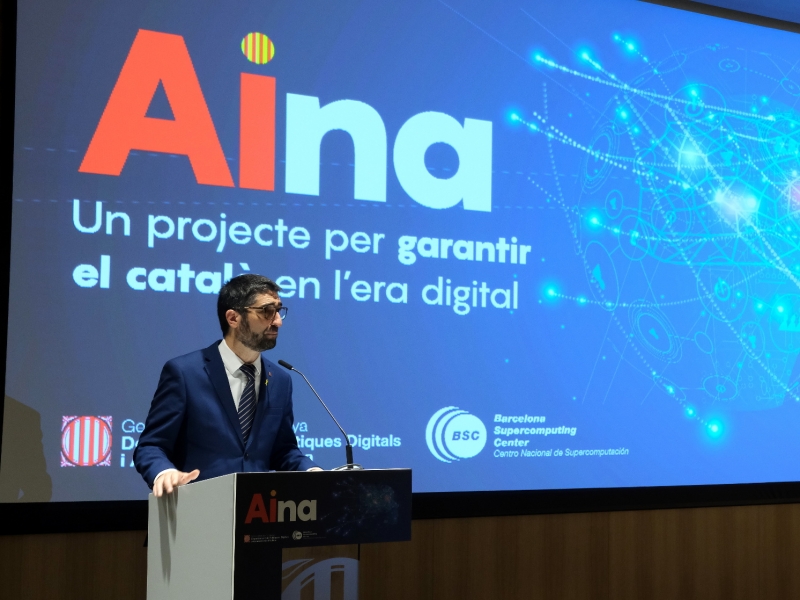 Aina, la resposta al repte de la llengua en les polítiques digitals