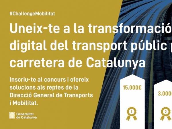 L'Smart Catalonia Challenge i la Direcció General de Transports proposen 5 reptes per resoldre